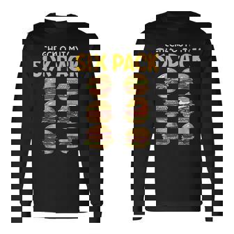 6パック バーガー 長袖Tシャツ - Kawaiitshirt