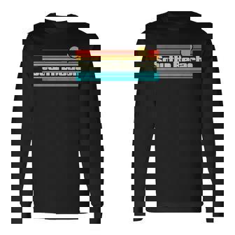 70年代 80年代 サーフィン フロリダ サウスビーチ サーフ 長袖Tシャツ - Kawaiitshirt