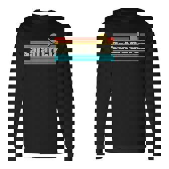 70年代80年代カリフォルニアcaレトロサンセットシティサンタクルーズ 長袖Tシャツ - Kawaiitshirt