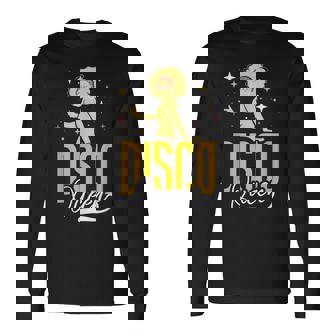 70年代ディスコヴィンテージiディスコクイーン 長袖Tシャツ - Kawaiitshirt