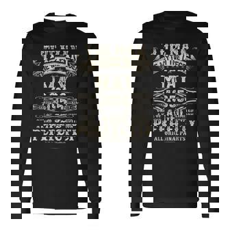 70歳の誕生日プレゼント 男性用 70歳 5月 1955年 長袖Tシャツ - Kawaiitshirt