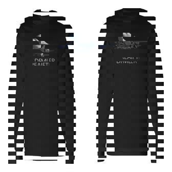 747-400Lcfドリームリフターヒストリカル飛行機 長袖Tシャツ - Kawaiitshirt