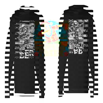 7月のクリスマス サンタハワイアンワンダフルビール 長袖Tシャツ - Kawaiitshirt