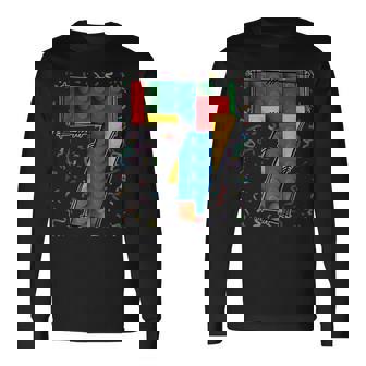 7歳 ブロック 建物 マスタービルダー 7歳の誕生日 男の子 長袖Tシャツ - Kawaiitshirt