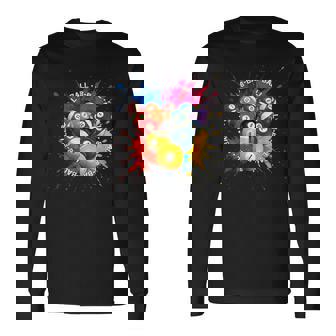 8-Ball Pool Team クールなグラフィックデザインリーグとトーナメント 長袖Tシャツ - Kawaiitshirt