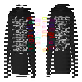 80年代カセットテープミュージックdj 長袖Tシャツ - Kawaiitshirt