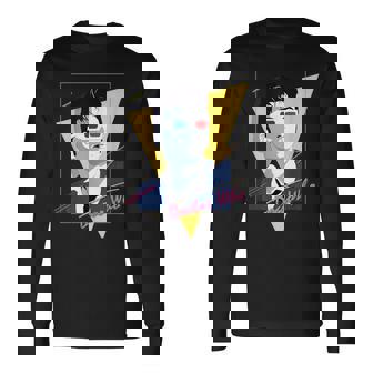 80年代テナントレトロタイムトラベラーsfファン。 長袖Tシャツ - Kawaiitshirt