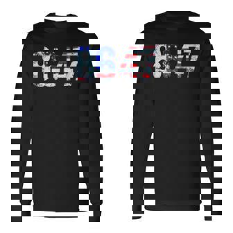 86 47 反トランプ大統領人権 8647 長袖Tシャツ - Kawaiitshirt