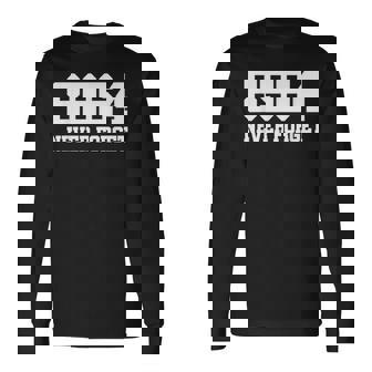 ホワイト 8964 Never Forgetelf-Defense 長袖Tシャツ - Kawaiitshirt