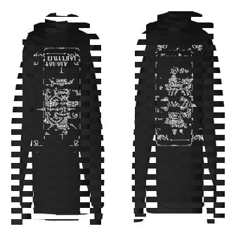 8つの神聖なヤントラ お土産 タイ サクヤン 神聖なヤントラ の入れ墨 マスタータトゥー アユタヤ ワット・バンプラ 長袖Tシャツ - Kawaiitshirt