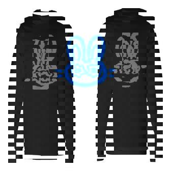 90S Y2k 泣いているウサギ うさぎは星空の下で悲しい 長袖Tシャツ - Kawaiitshirt