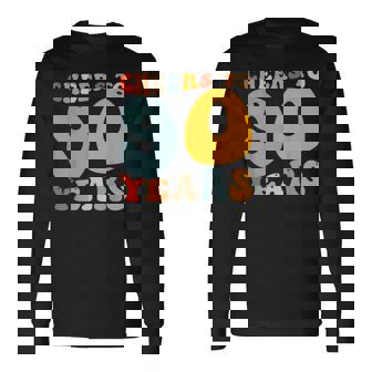 90歳 誕生日 パーティー お祝い 乾杯 90歳 長袖Tシャツ - Kawaiitshirt