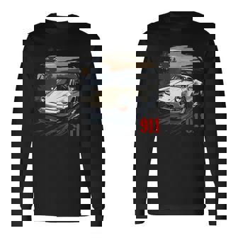 911ターボレトロヴィンテージ964カークラシック自動車トラック。 長袖Tシャツ - Kawaiitshirt