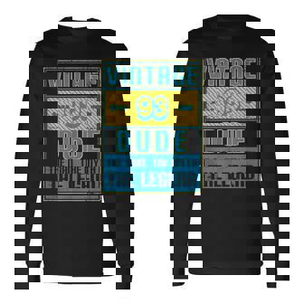 93歳の誕生日ギフト 男性用 93歳 ヴィンテージ お父さん 1927 長袖Tシャツ - Kawaiitshirt