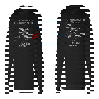 A-10 Warthog アタックジェット A-10 サンダーボルト 長袖Tシャツ - Kawaiitshirt