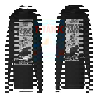 A 1912 ヴィンテージ タイタニック 航海船 クルーズ船 長袖Tシャツ - Kawaiitshirt