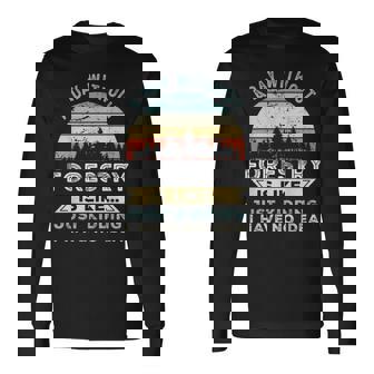 A Day Without Forestry 面白い林業ギフト 長袖Tシャツ - Kawaiitshirt