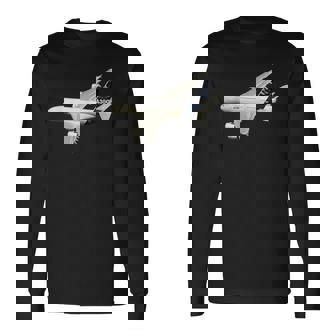 A380旅客機、航空会社、ジェット機、飛行機 長袖Tシャツ - Kawaiitshirt