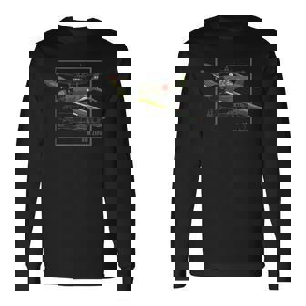 A6mゼロ日本第二次世界大戦戦闘機 長袖Tシャツ - Kawaiitshirt