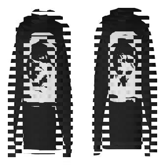 Abanico De Lobos Conilueta De Lobo Y Luna Camiseta de manga larga - Regaloses