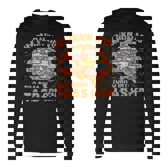 Adhd 意識 神経多様性 Adhd 脳 長袖Tシャツ - Kawaiitshirt