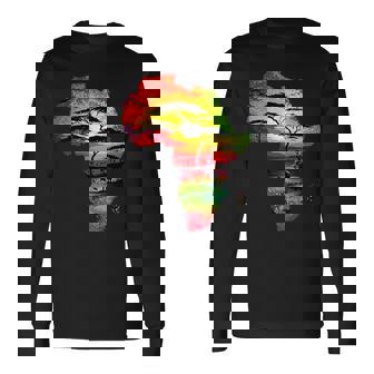 Africa Majestic Safari Animals In Sizzling Continent Long Sleeve T-Shirt - Thegiftio