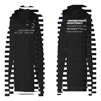 Aim-120 Amraam 空対空ミサイルの図 長袖Tシャツ - Kawaiitshirt