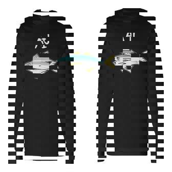 Aji 鯵 アジ 願掛け 釣り好き 魚好き 海釣り 趣味 おもしろ 寿司ネタ 趣味釣り 船釣り 釣り 長袖Tシャツ - Kawaiitshirt