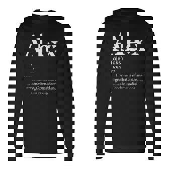 Alex Definition Bonito Regalo Personalizado Para Alex Camiseta de manga larga - Regaloses