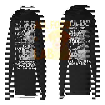 All Food Must Go To The Lab For Testing 長袖Tシャツ - Kawaiitshirt