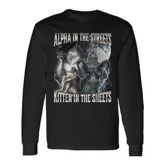 Alpha In The Streets Kitten In The Sheets Long Sleeve T-Shirt - Thegiftio UK