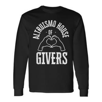Altruismo House Of Givers Rca Givers School Spirit Black Long Sleeve T-Shirt - Thegiftio UK