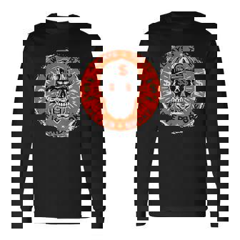 Always Tired Never Broke Skull On Back Long Sleeve T-Shirt | Mazezy
