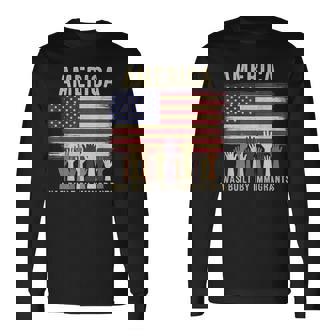 America Was Built By Immigrants Diversity Immigration Rights Long Sleeve T-Shirt - Thegiftio UK