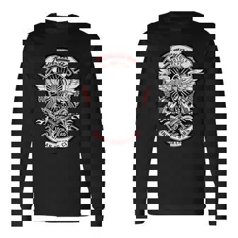 American Motorcycle インディアン バイカー クラブ オートバイ バイカー 長袖Tシャツ - Kawaiitshirt