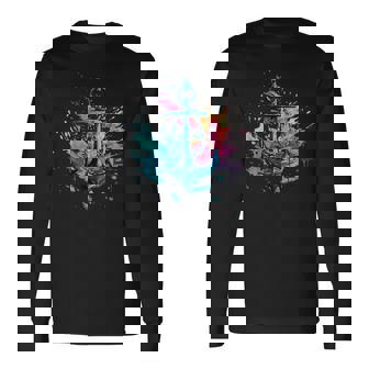 Ancre Marin Et Capitaine oile Bateau À Moteur T-shirt à manches longues - Cadeauxyz