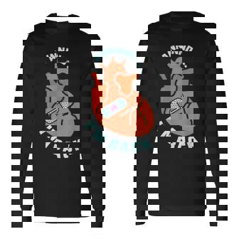 And I'm Back 生き残り バイパス 心臓発作 サバイバー 心臓 長袖Tシャツ - Kawaiitshirt