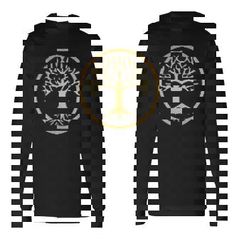 Arbre Deie Celtique Yggdrasilagesse Norsepiritualité T-shirt à manches longues - Cadeauxyz