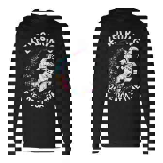 Astronaut Exploring One Dot A Time Dot Day Space Long Sleeve T-Shirt - Thegiftio