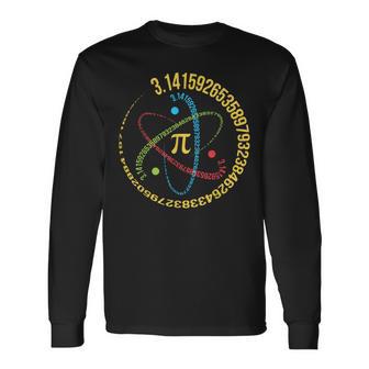 Atom Pi Math Science Stem 314 Pi Day Long Sleeve T-Shirt | Seseable FR