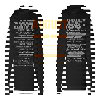 August Completely Unexplainable Notices Everything But Won’T Say It Name Long Sleeve T-Shirt | Seseable FR