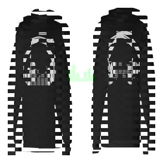Auriculares Música Electrónica Techno Hub Musica Tecno Camiseta de manga larga - Regaloses