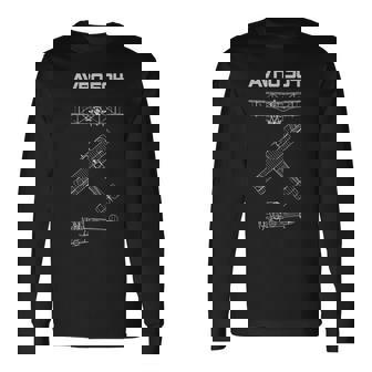 Avro 504 Ww1 複葉機 長袖Tシャツ - Kawaiitshirt