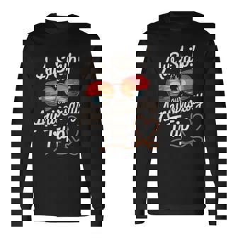 Aw Ship Its Our Anniversary Trip Cruise Wedding Couples Cute Long Sleeve T-Shirt | Seseable CA