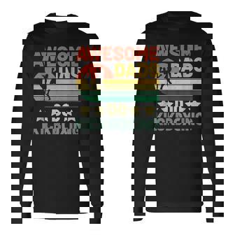 Awesome Dads Do キックボクシング キックボックス キックボクサー 長袖Tシャツ - Kawaiitshirt