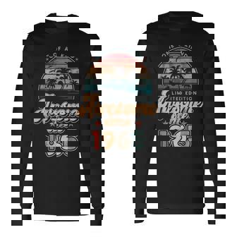 Awesomeince 1965 パームツリー 60歳の誕生日 長袖Tシャツ - Kawaiitshirt