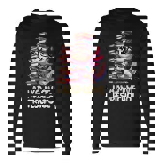 I Axo Love Presschool Axolotl 新学期読書 長袖Tシャツ - Kawaiitshirt