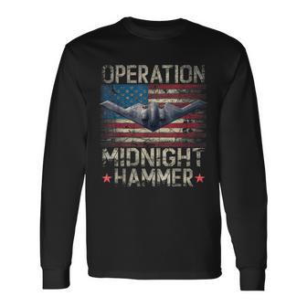 B-2 Stealth Jet Operation Midnight Hammer Long Sleeve T-Shirt - Thegiftio UK