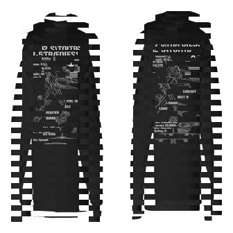 B-52 ストラトフォートレス仕様 軍用機 B52 長袖Tシャツ - Kawaiitshirt