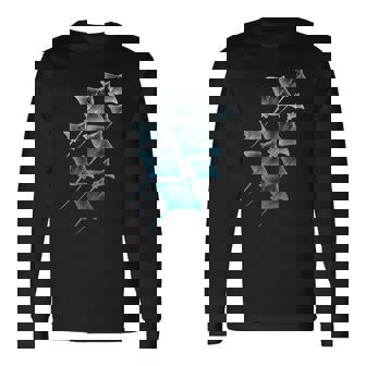 On Back Ocean Stingrays Scuba Diving Tropical Beach Stingray Long Sleeve T-Shirt - Thegiftio